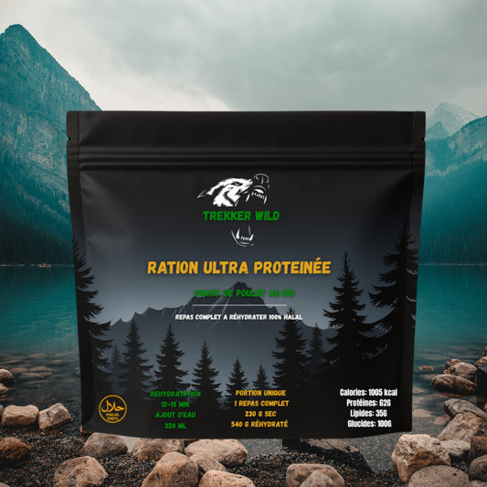 Ration Curry Poulet – 63g de protéines, 100% Halal